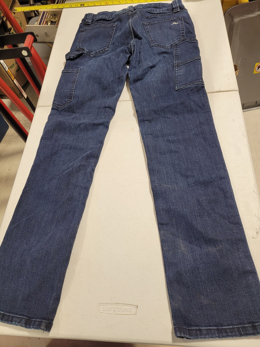 Women's Straight Jeans in Dark Blue - Picture 3 of 4